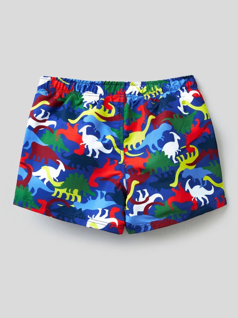 Multi-Color Swim Trunks Benetton