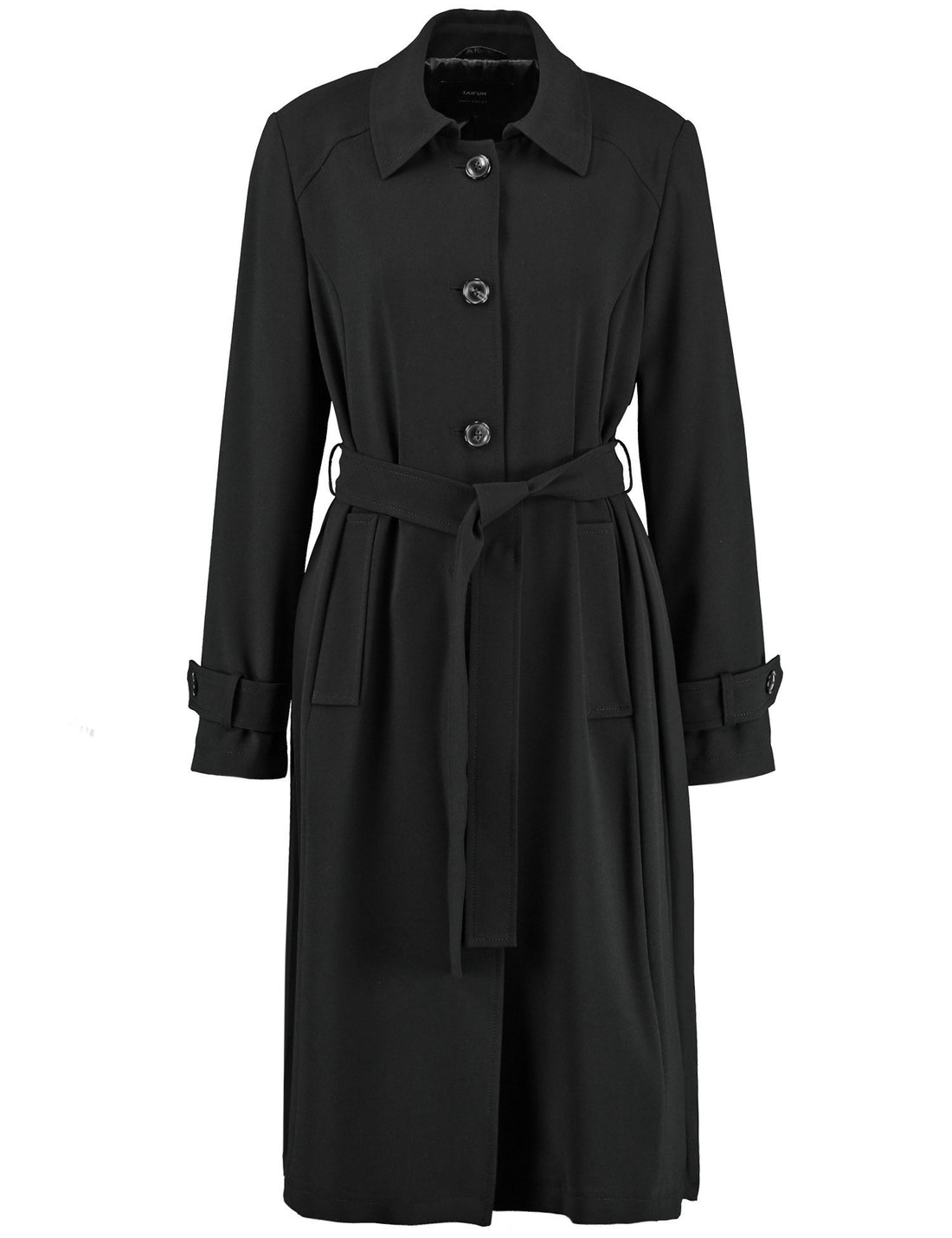 Trench Coat With A Pleated Back_550286-11509_1100_02