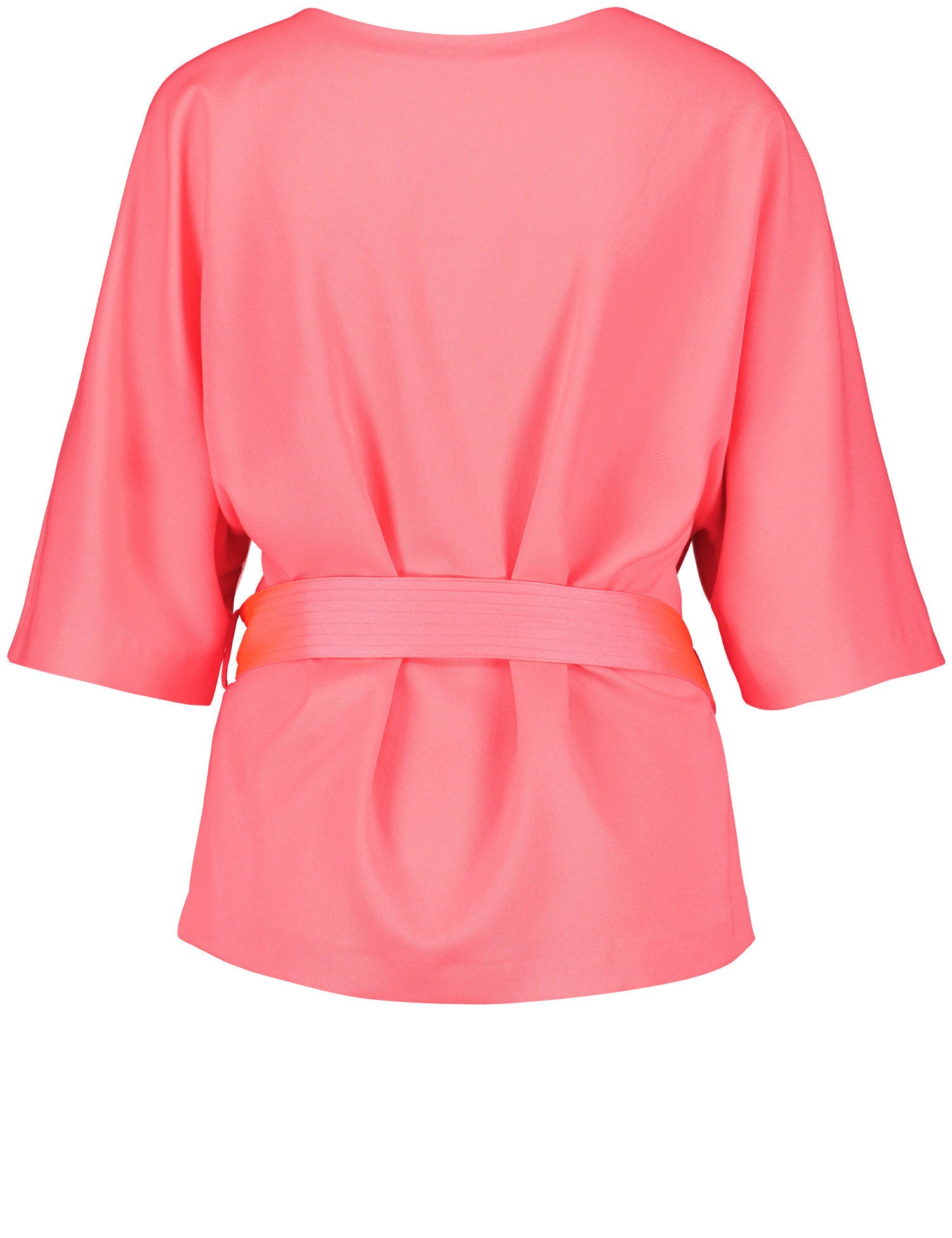 Flowing Blouse With Batwing Sleeves And A Tie-Around Belt_560357-11051_3430_03