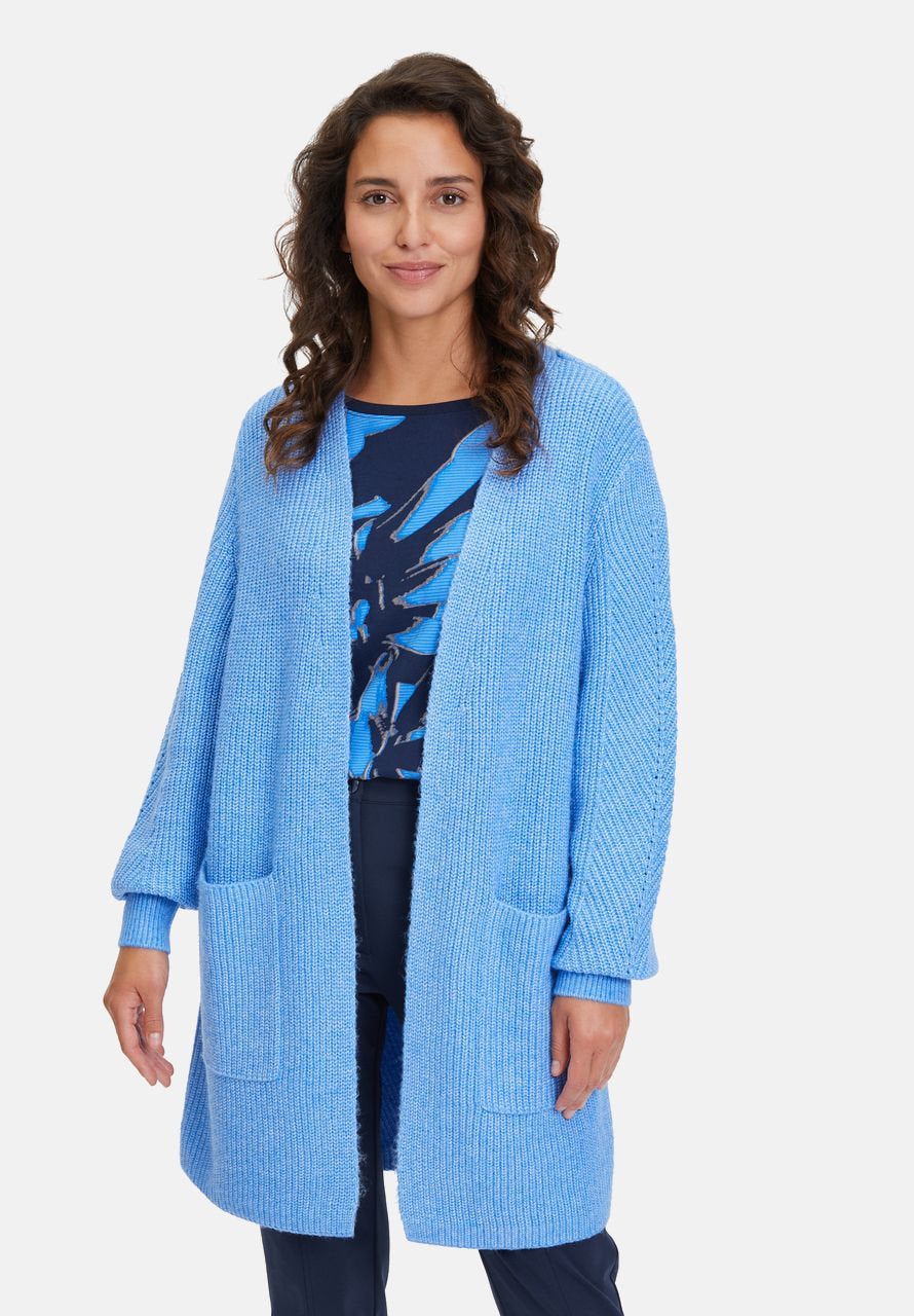 Long Knitted Cardigan Without Closure_5638-3175_8714_01