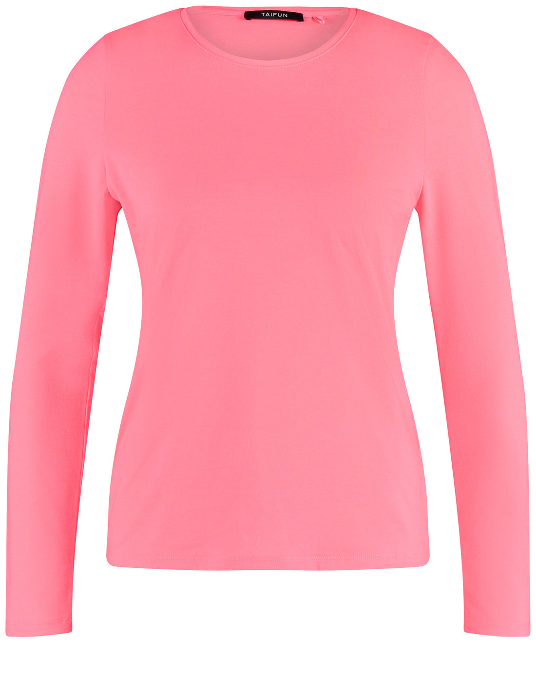Basic Long Sleeve Top With A Round Neckline_571305-16116_3430_02