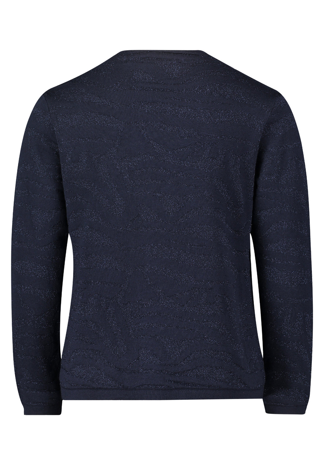 Blue Slim Fit Pullover With Mockneck_5967-2219_8345_02