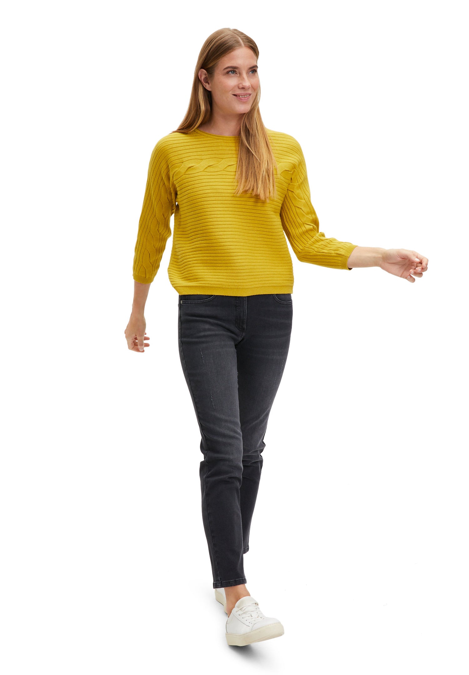 Yellow Pullover With Mockneck_5978-1026_5478_05