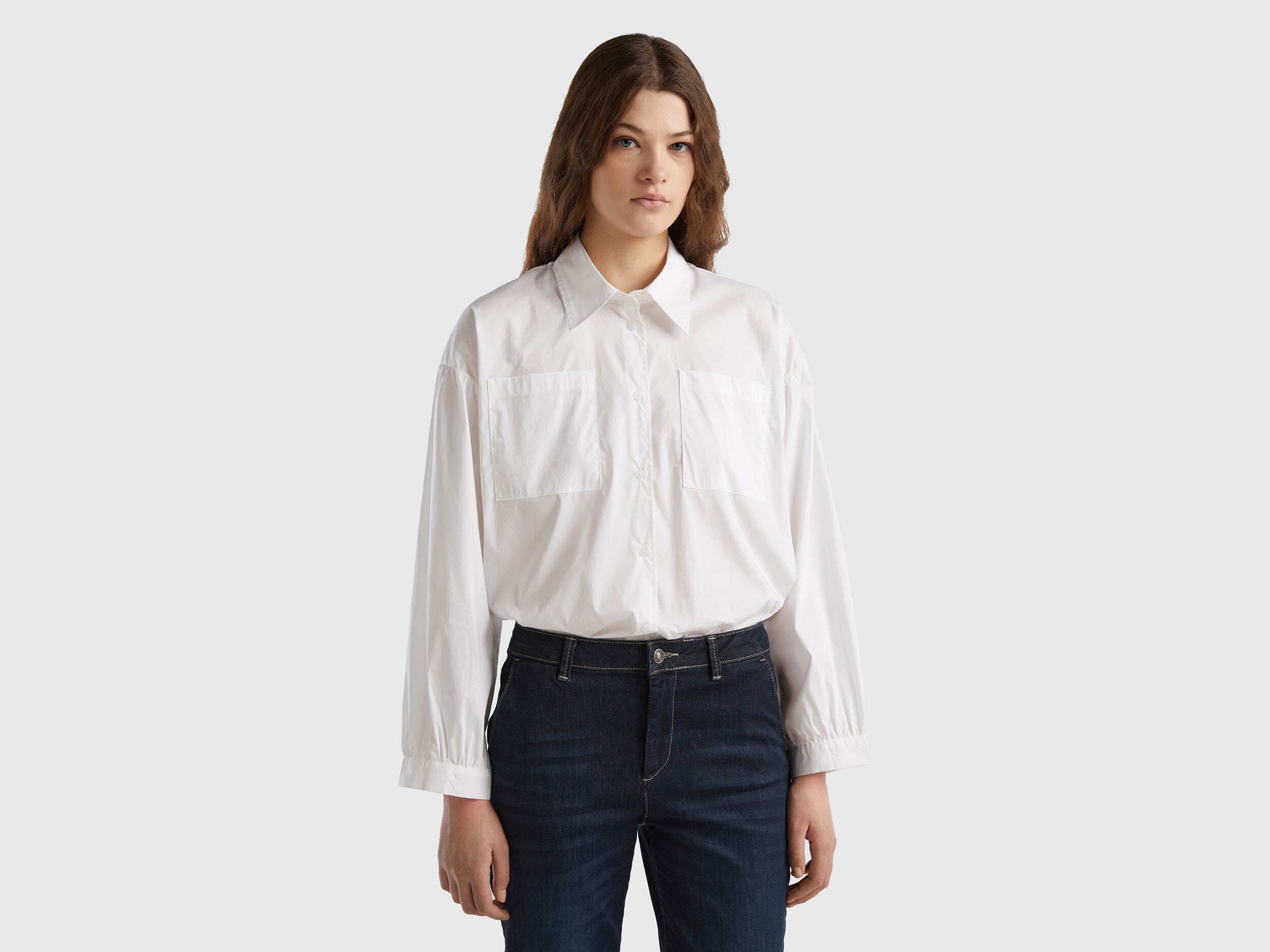 Boxy Fit Balloon Sleeve Shirt_5AWRDQ07W_101_01