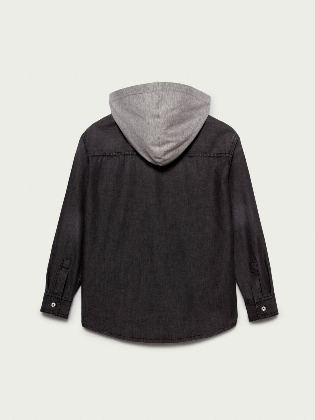 Black Shirt L/S W/Hood Sisley