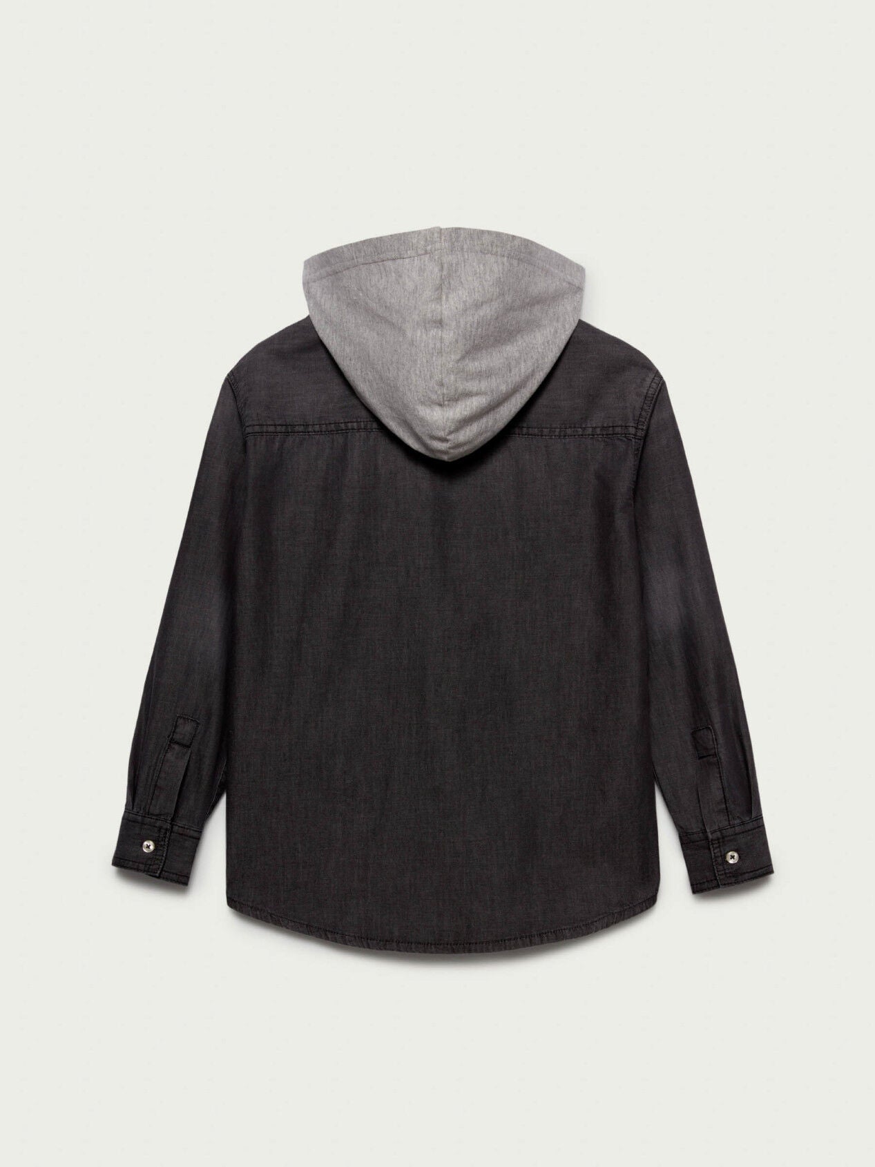 Black Shirt L/S W/Hood Sisley