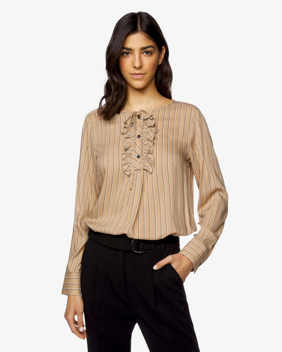 Beige Blouse Benetton
