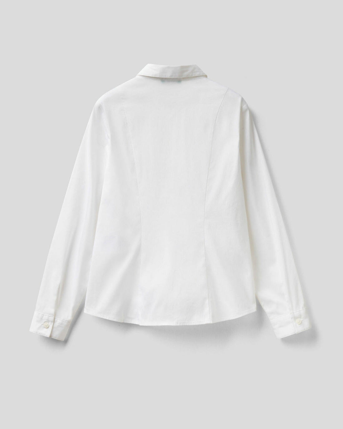 White Shirt In Stretch Cotton Blend