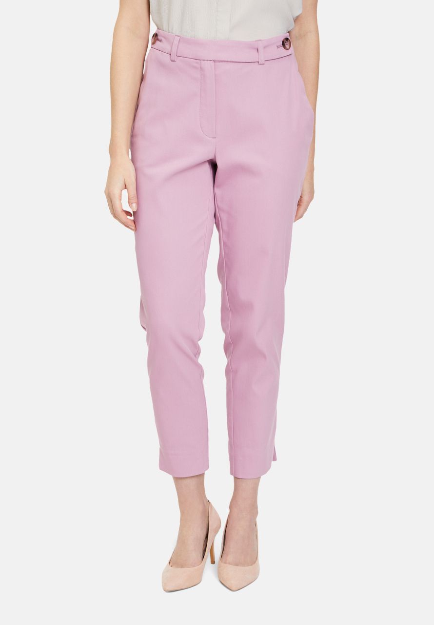 Pale Pink Dress Trousers With Mini Side Slits_6380-3010_6056_02