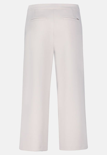 Beige Wide Leg Cropped Slip-On Trousers_6382-3054_1039_06