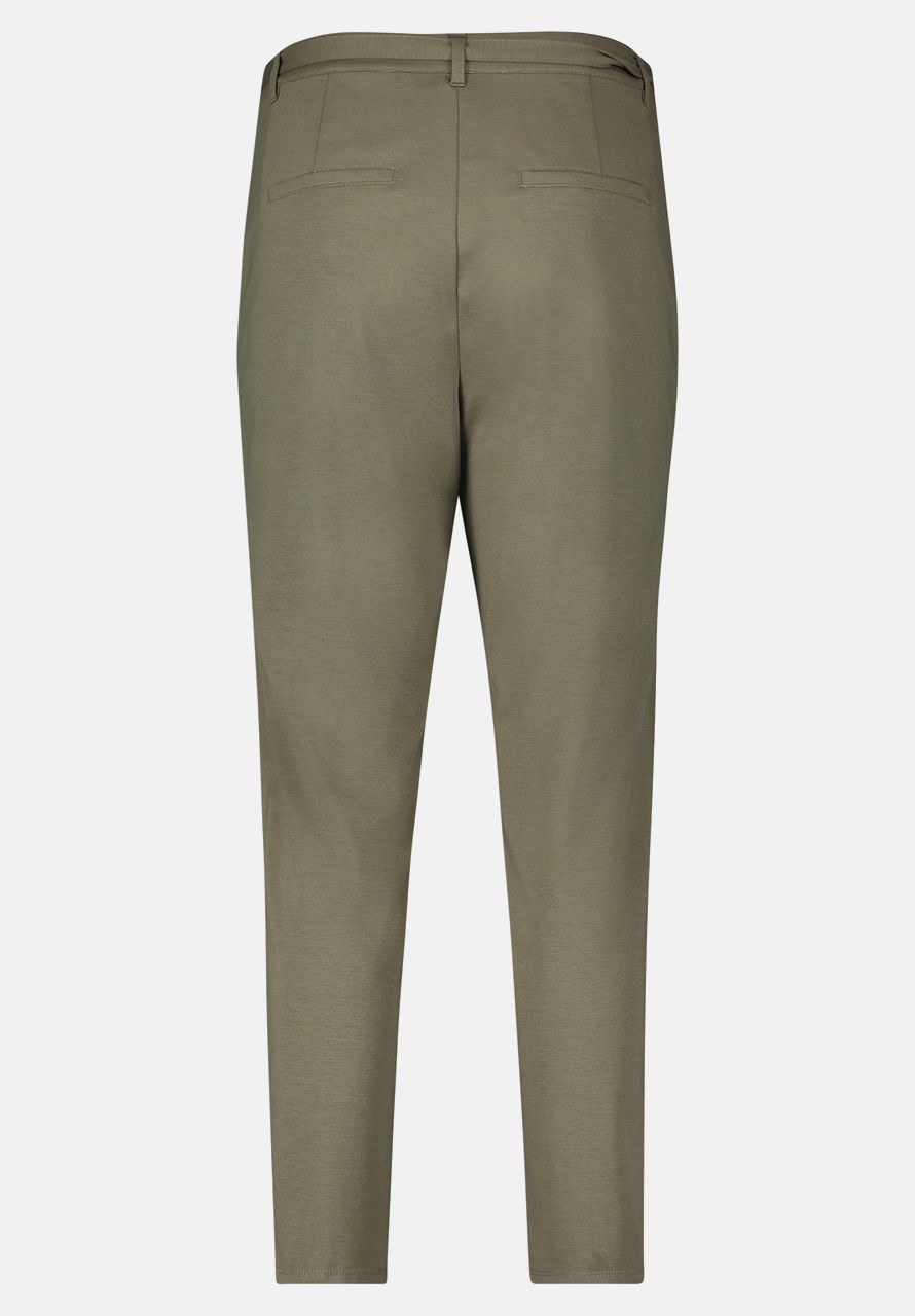 Khaki Green Belted Dress Trousers_6385-3138_5781_07