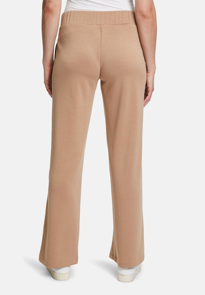 Slip-On Trousers with A Wide Leg