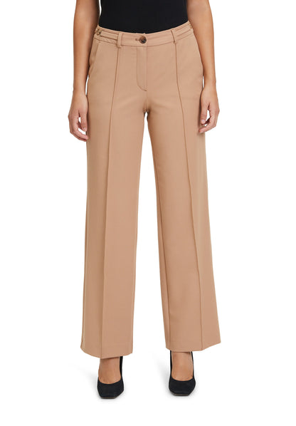 Beige Dress Trousers With Center Pleat_6831-1055_7030_03