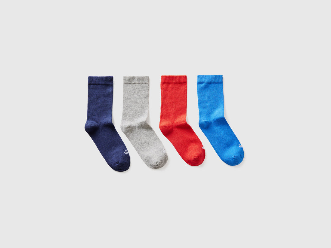 Four Pairs Of Socks In Organic Stretch Cotton