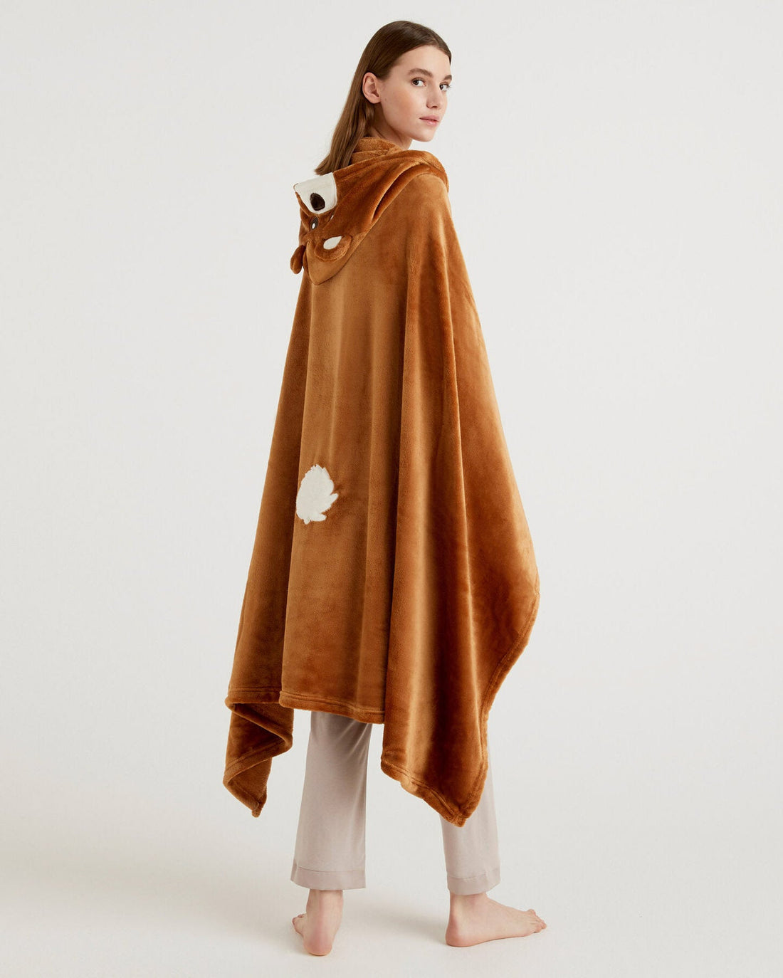 Brown Poncho Benetton