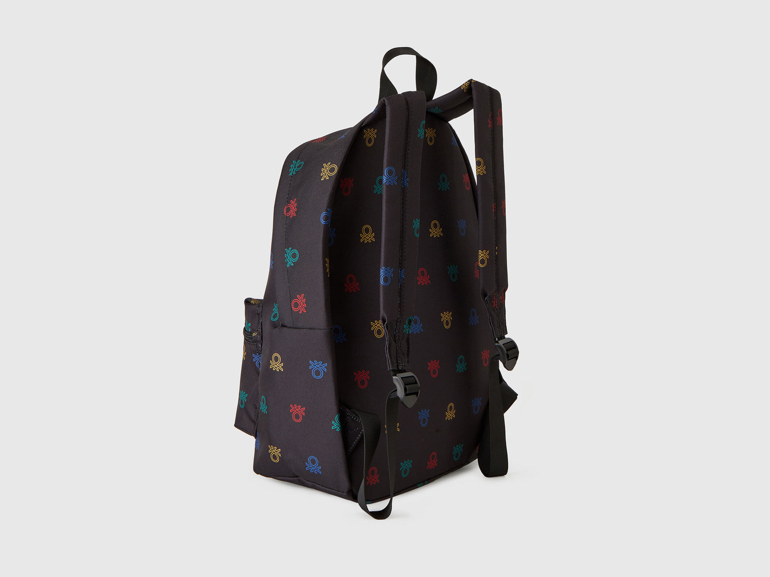 Patterned Nylon Backpack With Logo