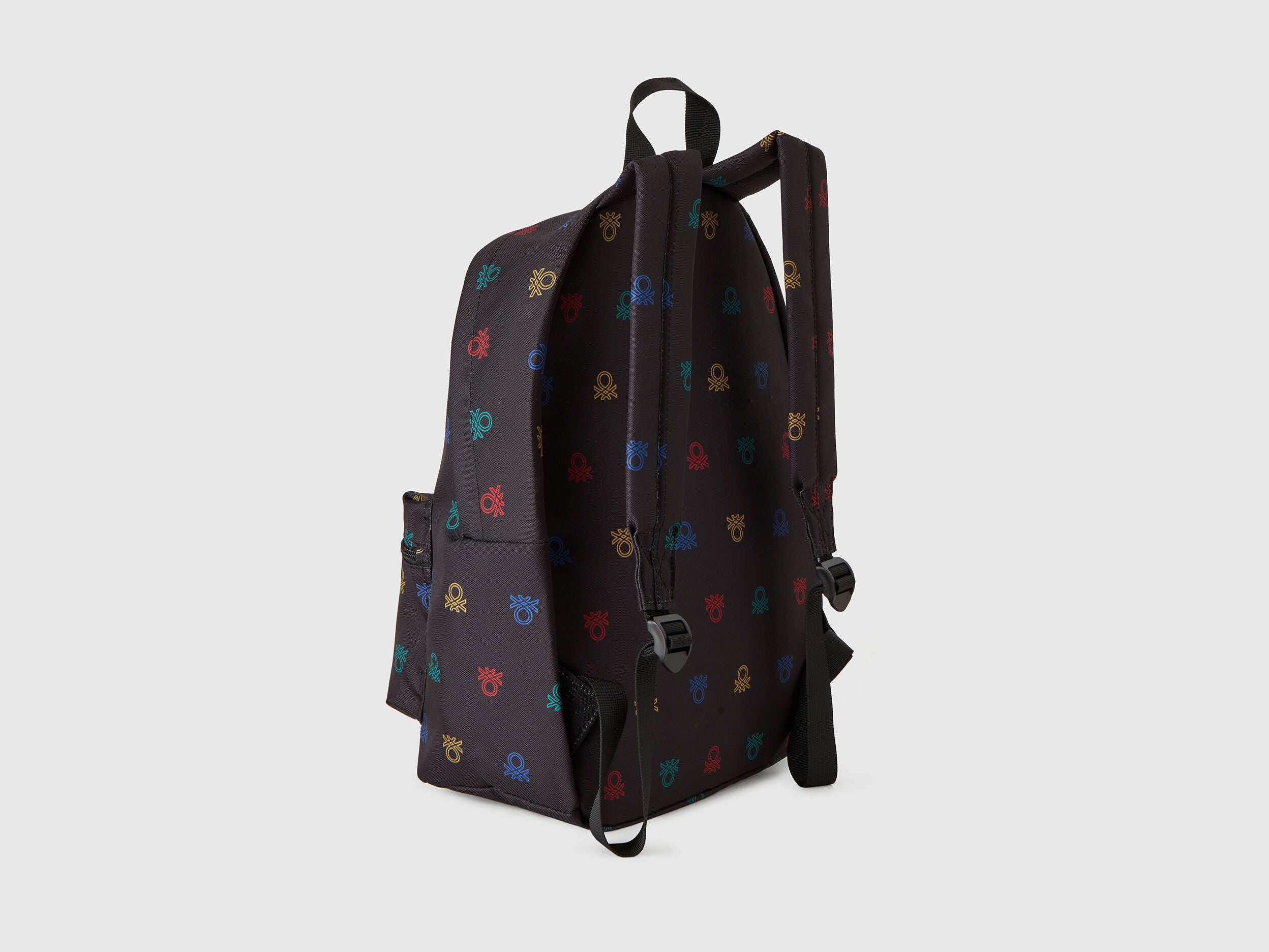 Patterned Nylon Backpack With Logo
