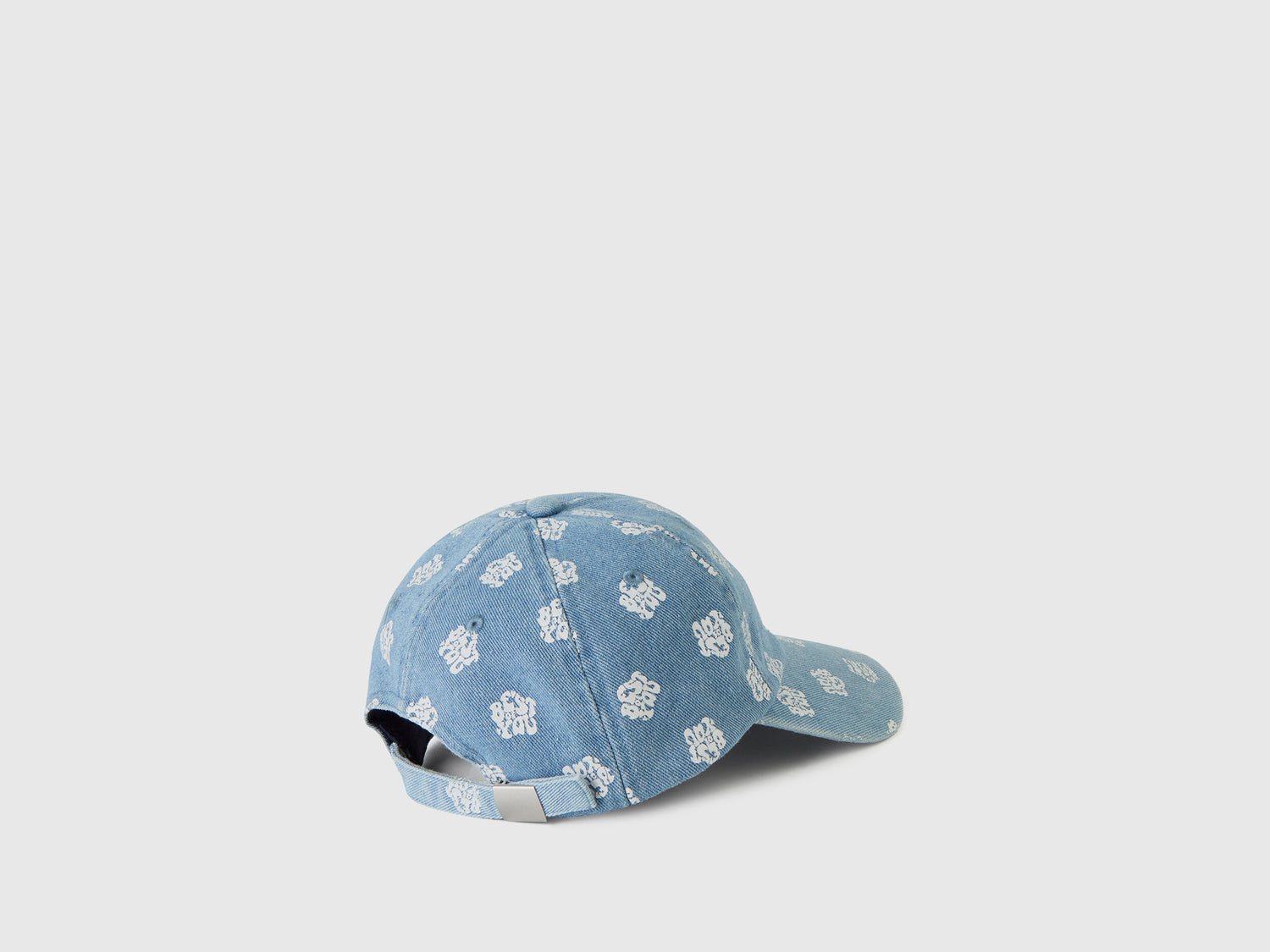 Patterned Cap With Denim Effect