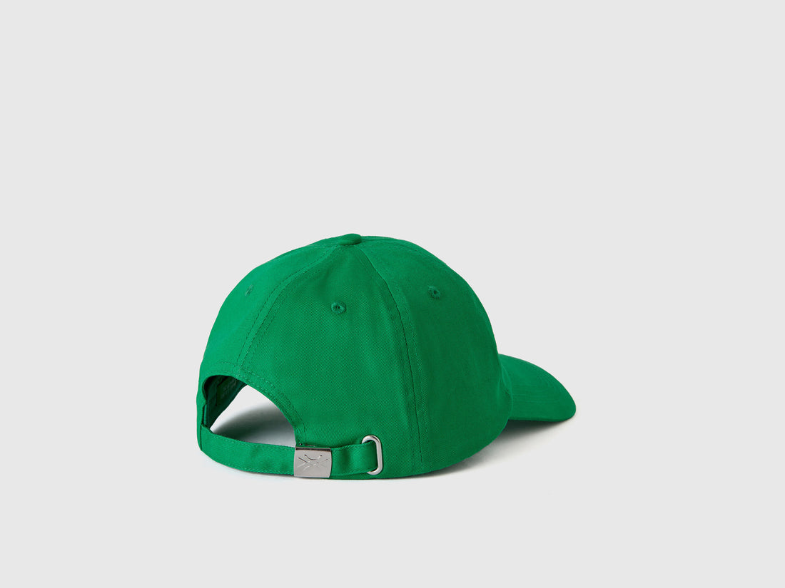 Green Cap With Embroidered Logo