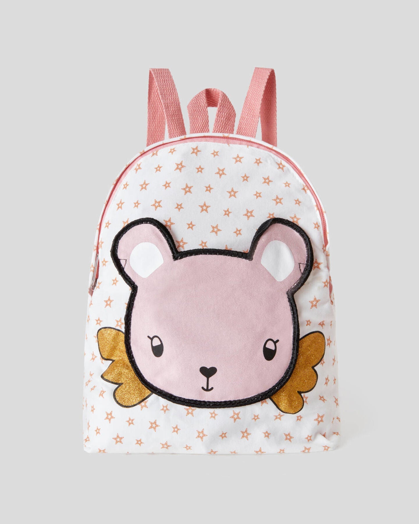 White Backpack Benetton