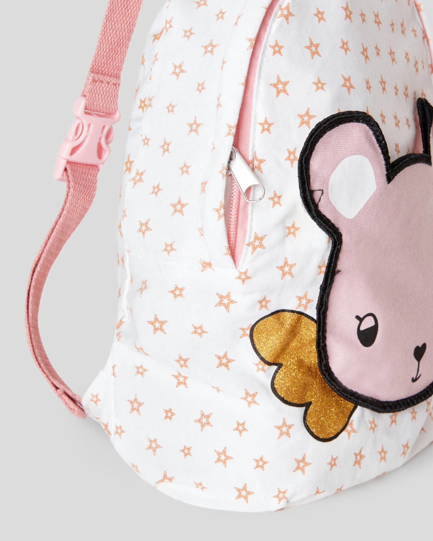White Backpack Benetton