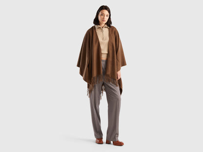 Brown Cape With Fringe_6GZVDU00Z_904_01