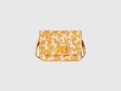 Mustard Yellow Be Bag With Horse Print_6Z9DCY017_63B_01