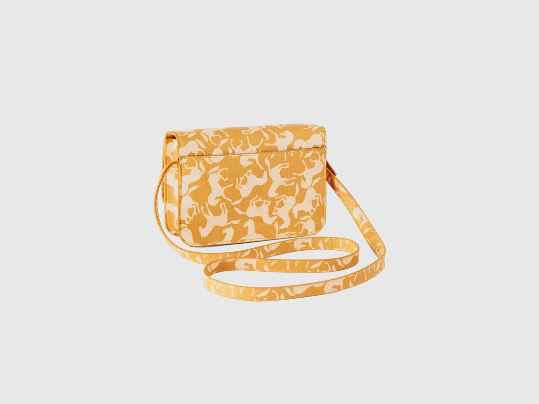 Mustard Yellow Be Bag With Horse Print_6Z9DCY017_63B_02