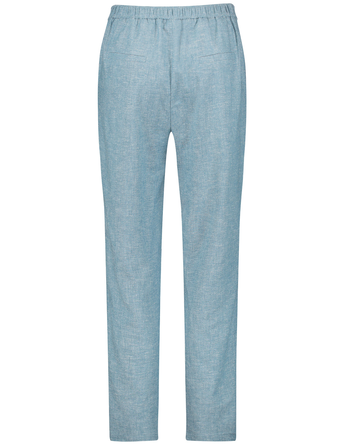 7/8-Length Trousers In A Linen Blend, Slim Fit