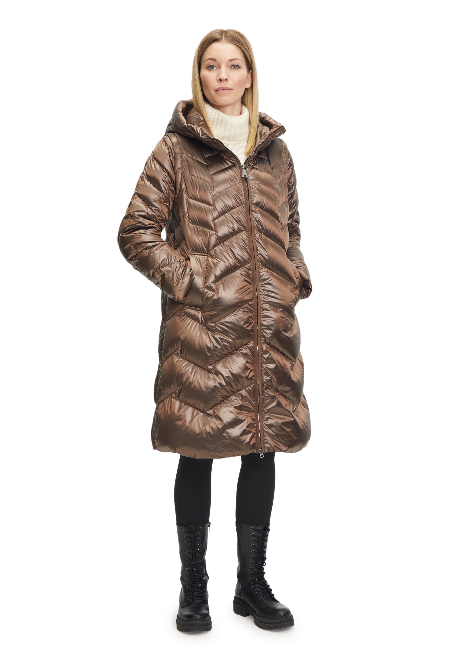 Beige Puffer Jacket With Detachable Sleeves_7513-1548_7143_05