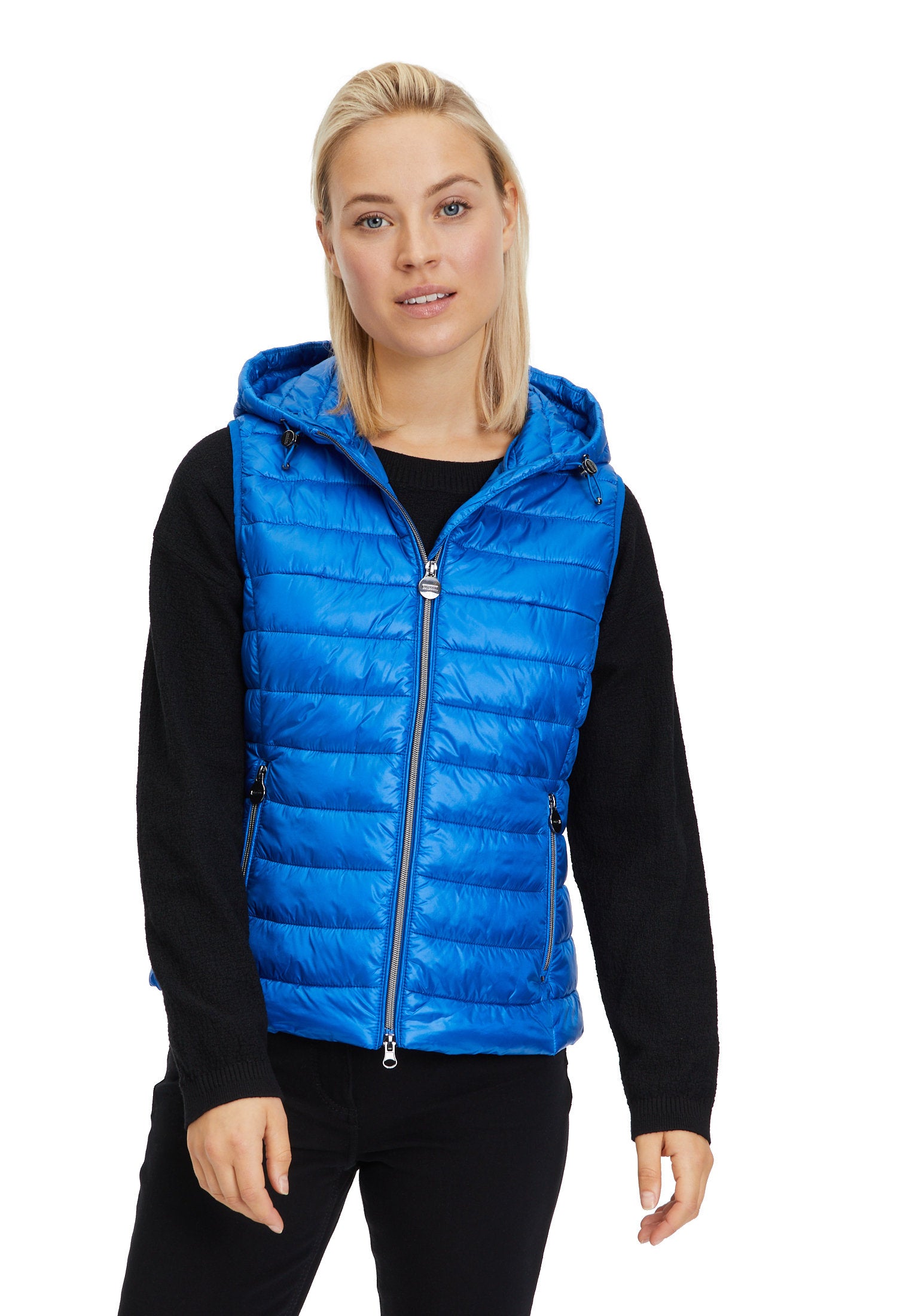 Blue Metallic Vest Jacket_7576-1510_8056_03