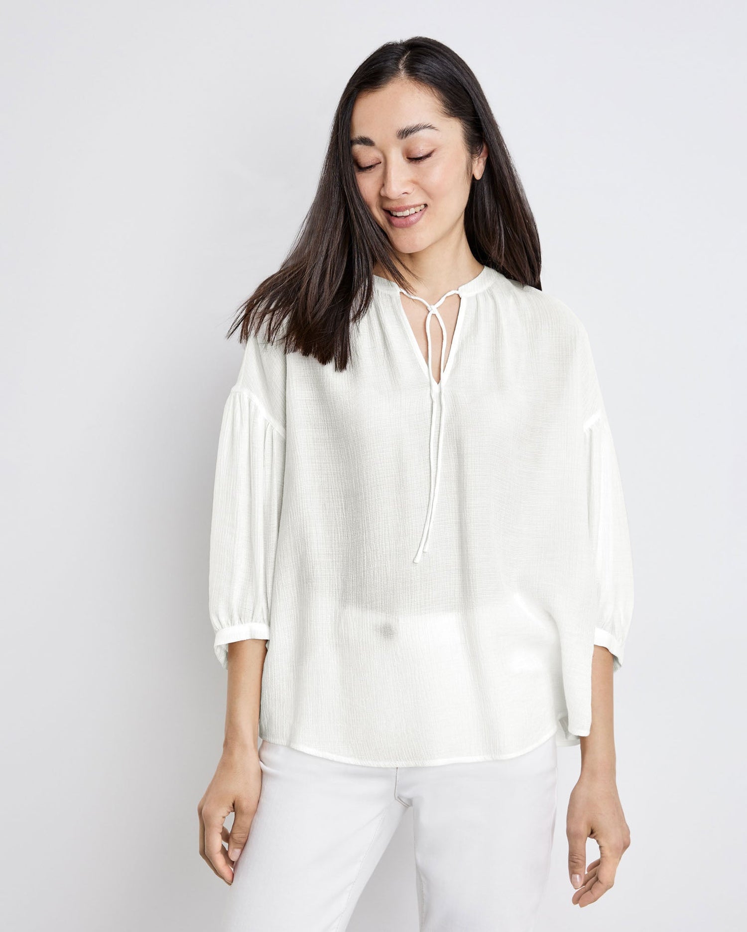 White Blouse 3/4 Sleeve Gerry Weber
