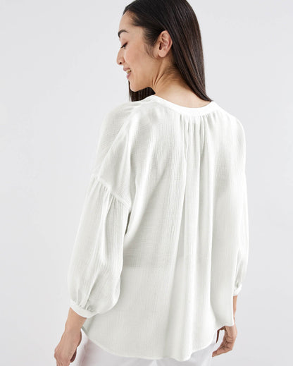 White Blouse 3/4 Sleeve Gerry Weber