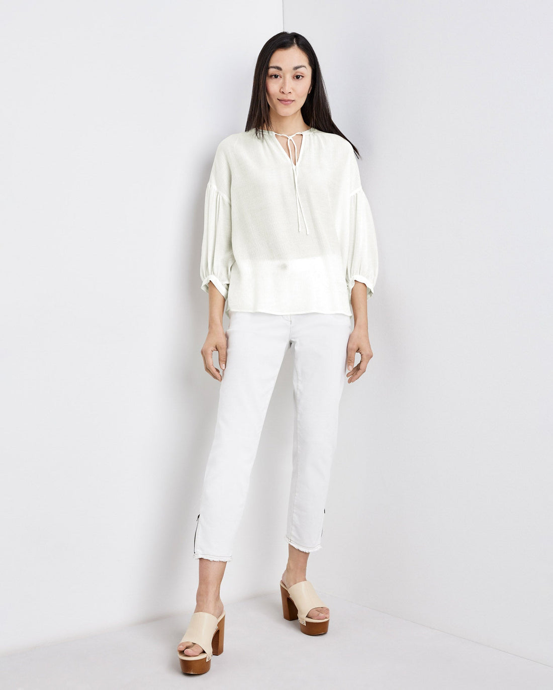 White Blouse 3/4 Sleeve Gerry Weber