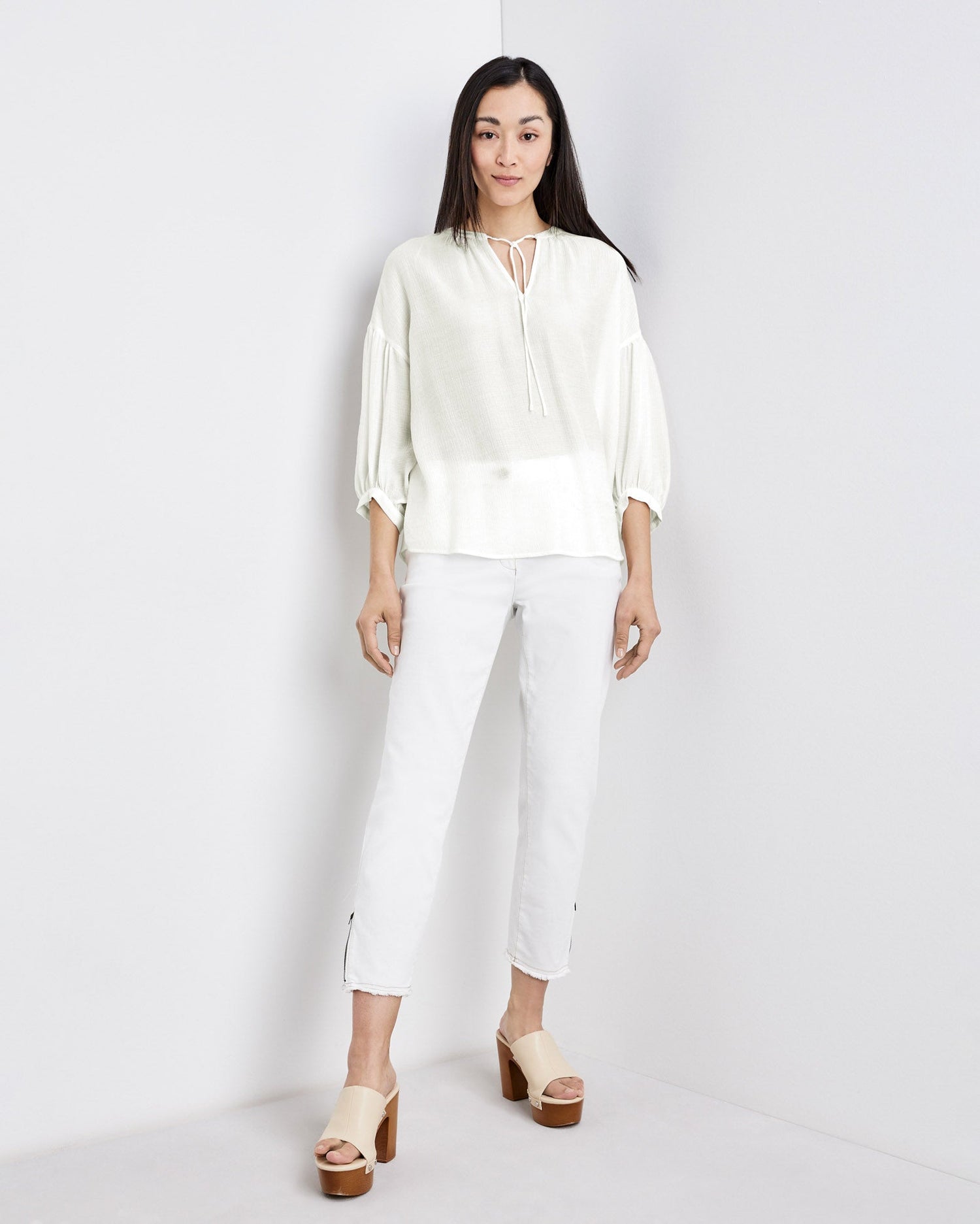 White Blouse 3/4 Sleeve Gerry Weber