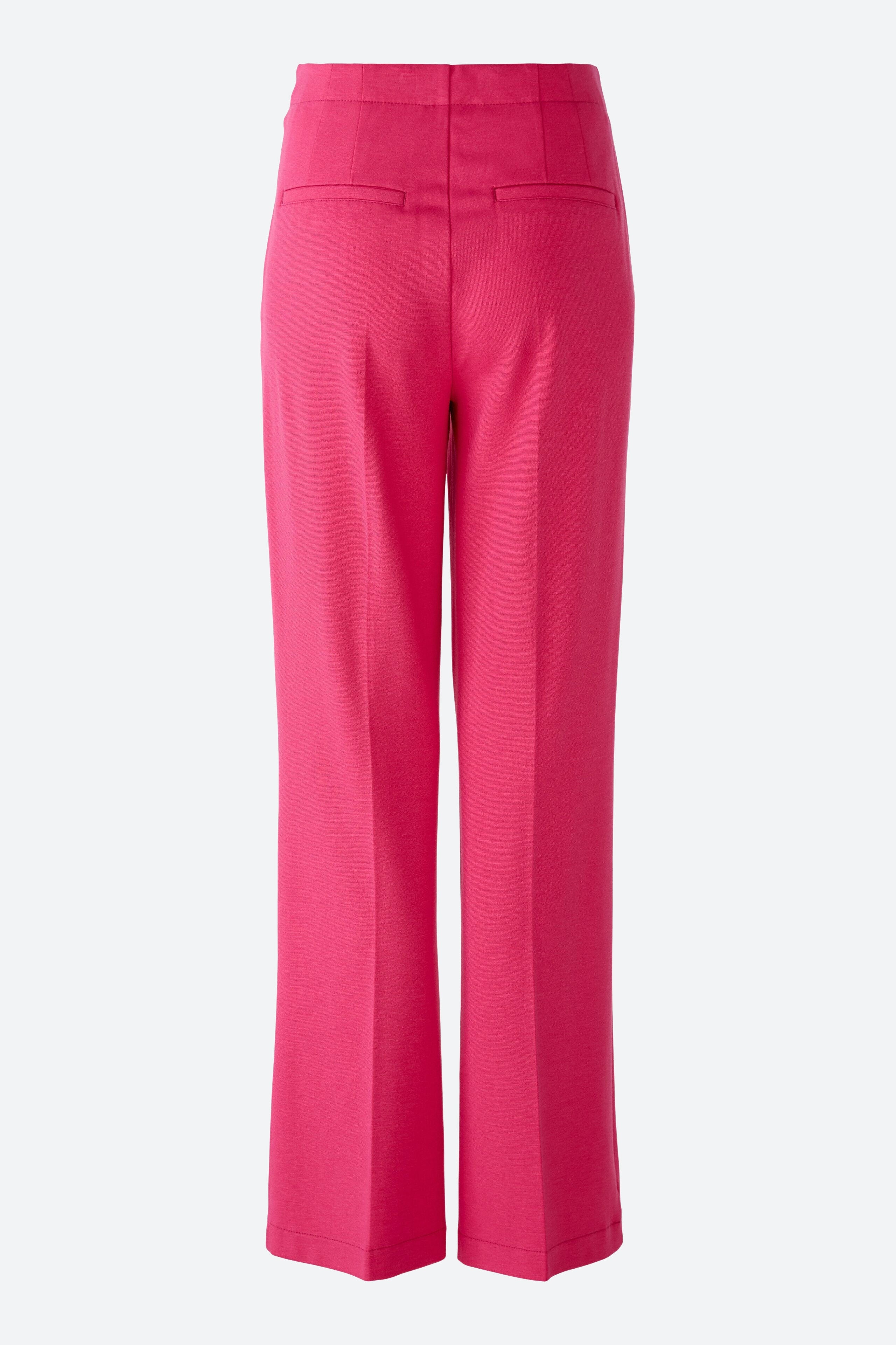 Pink Slip On Trousers In Heavy Jersey_07