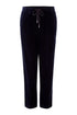 Navy Blue Suede Slip On Trousers_79293_5742_01