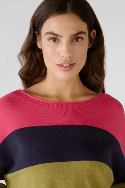Color-Block Sweater In Cotton And Viscose Blend_04