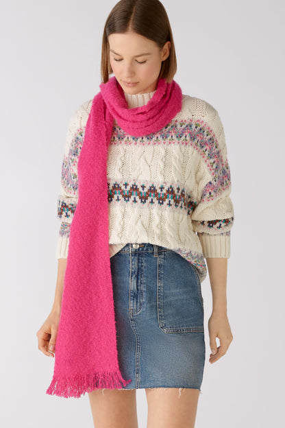 Knitted Pink Scarf_03