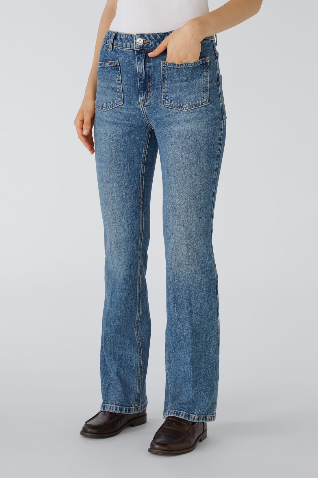 The Flared Jeans The Flared Easy Kick, Mid Waist, Regular_79763_5500_02