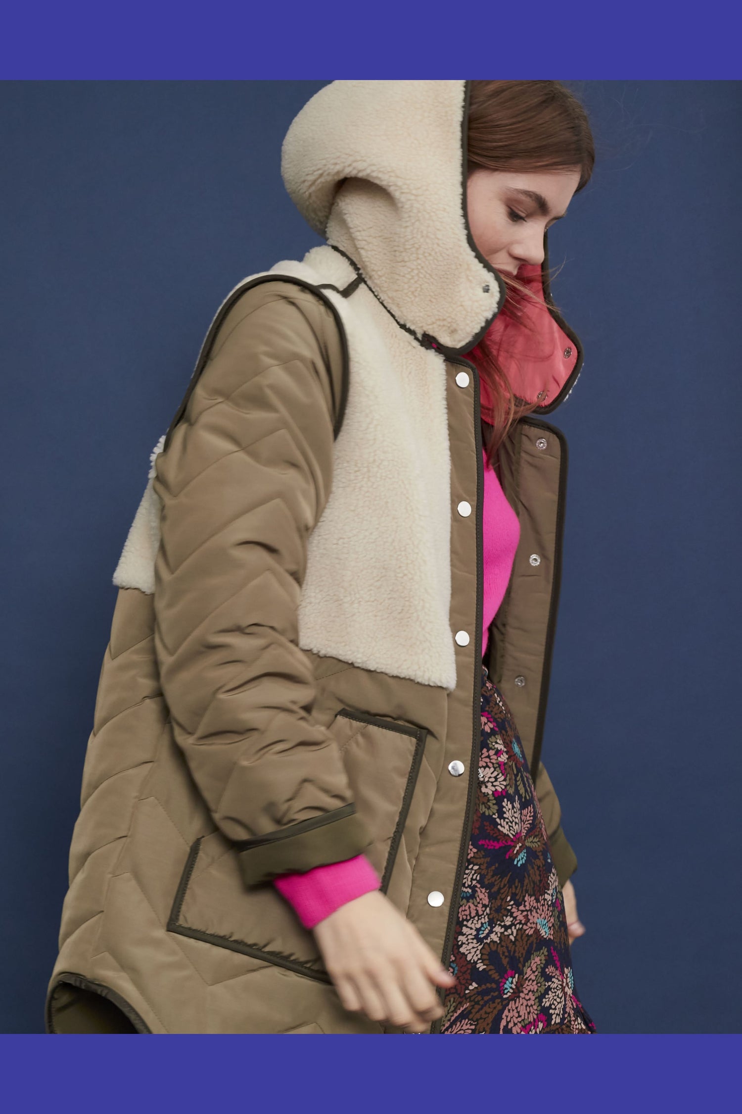 Outdoor Parka Quilted Coat With Faux Shearling Trim_07