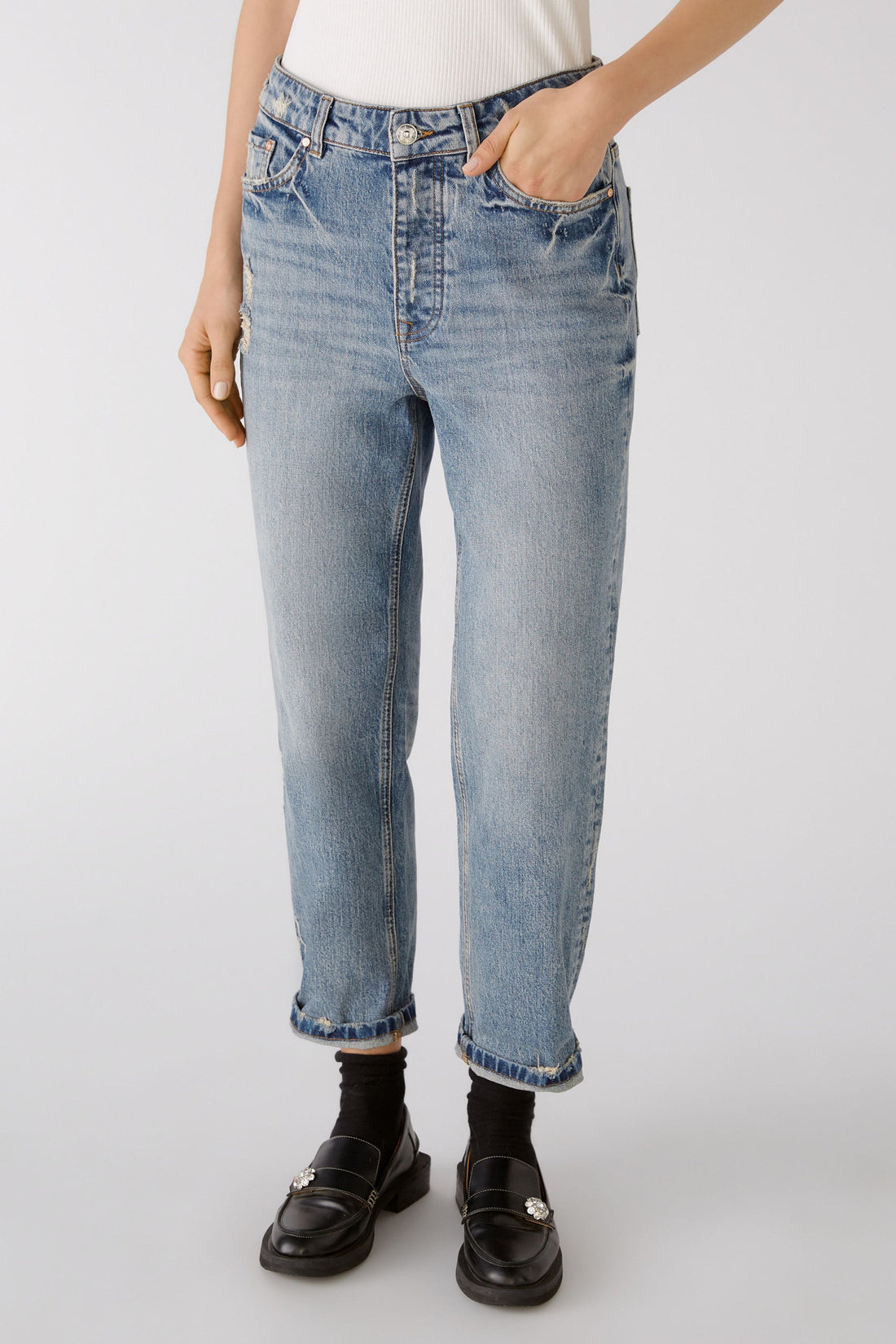 Denim Jeans The High Waist - Straight Leg_79811_5400_02
