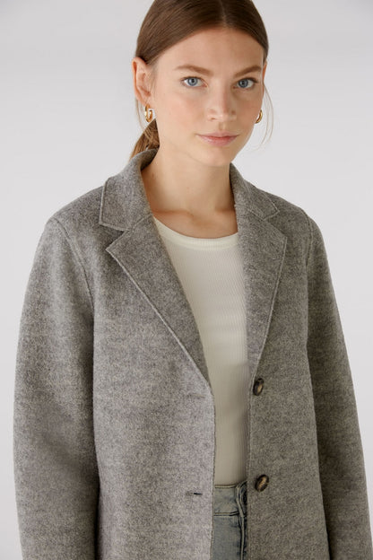 Grey Mayson Coat Boiled Wool - Pure New Wool_04
