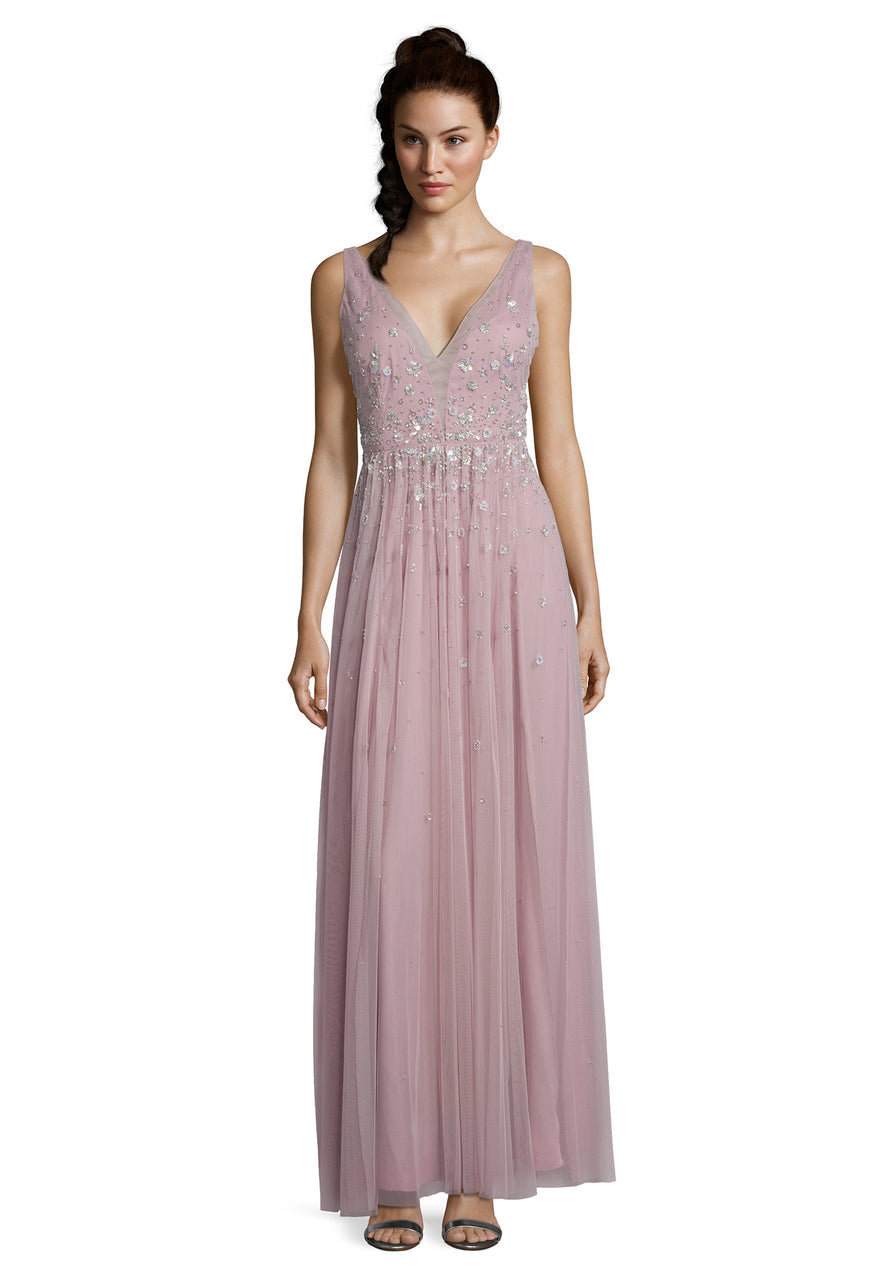 Mauve Dress Long Without Sleeve Vera Mont