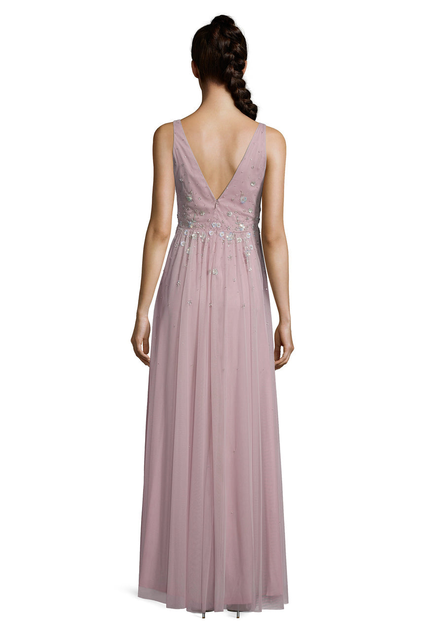 Mauve Dress Long Without Sleeve Vera Mont