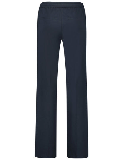 Jersey Trousers With A Wide Leg