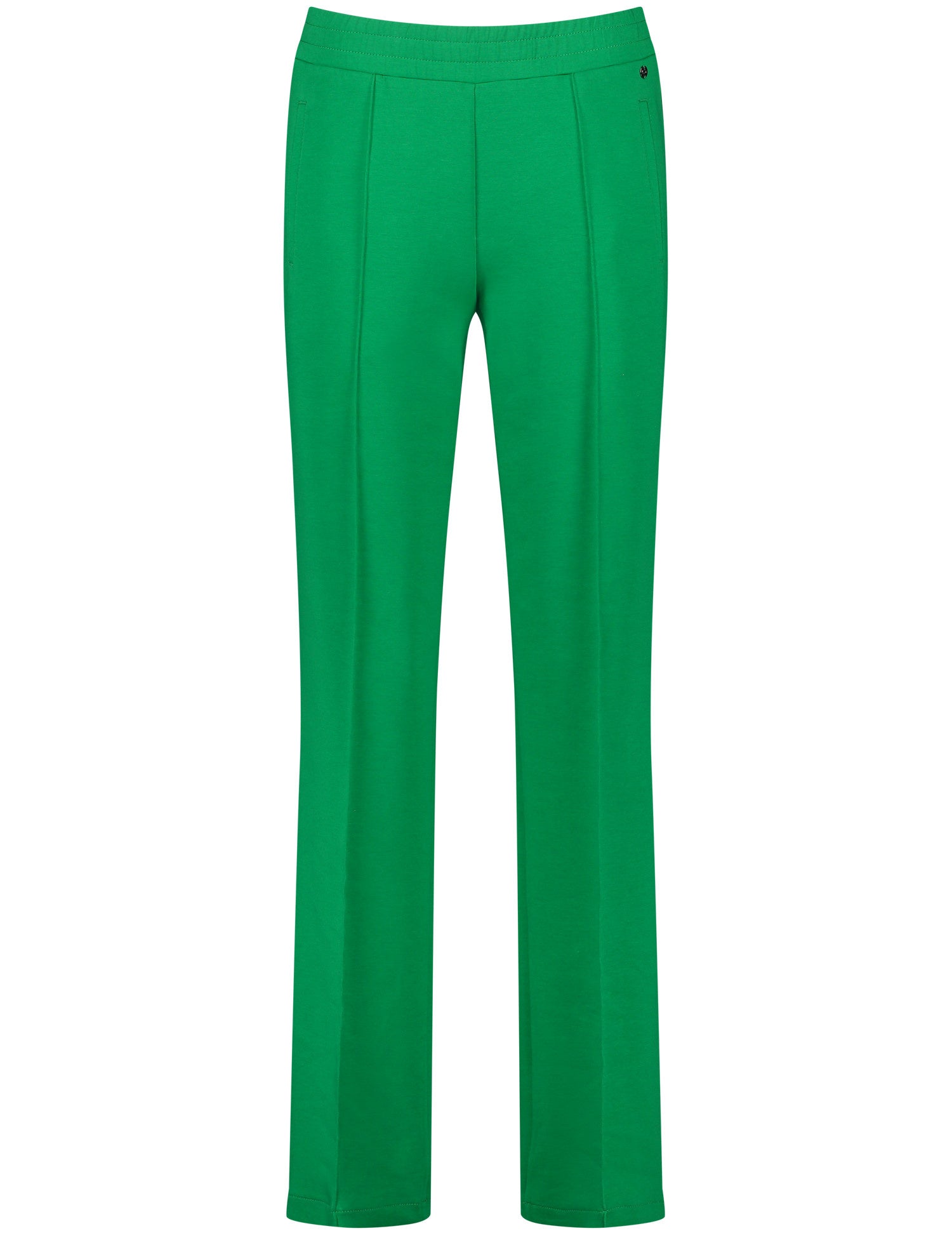 Wide-Leg Jersey Trousers With Contrasting Stripes