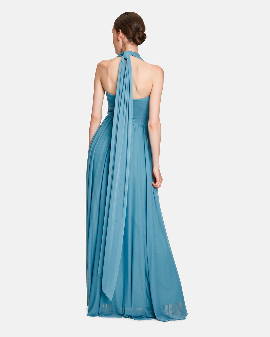 Light Blue Dress Long Without Sleeve Vera Mont