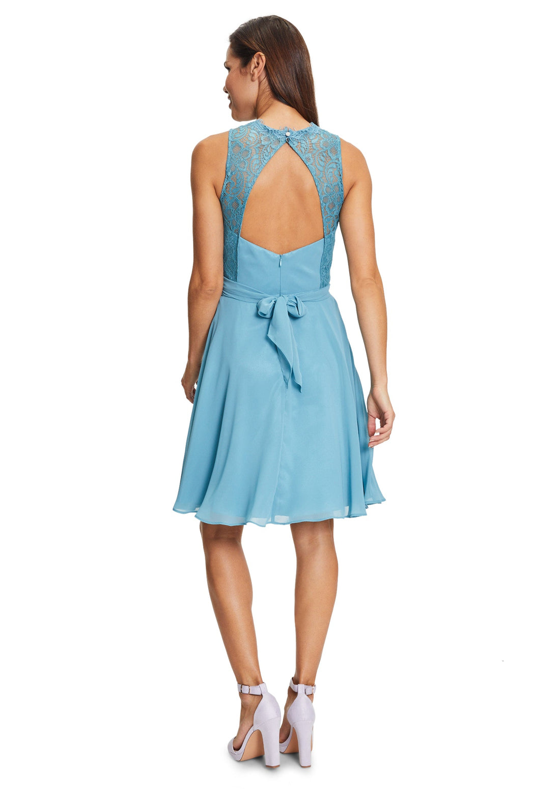Light Blue Dress Short Without Sleeve Vera Mont