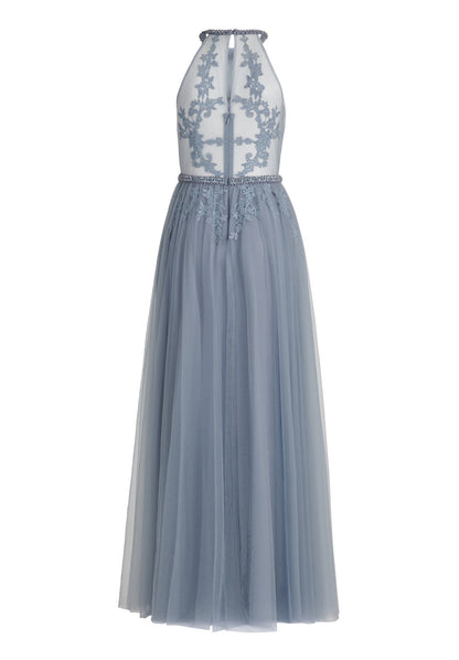 Middle Blue Dress Long Without Sleeve Vera Mont